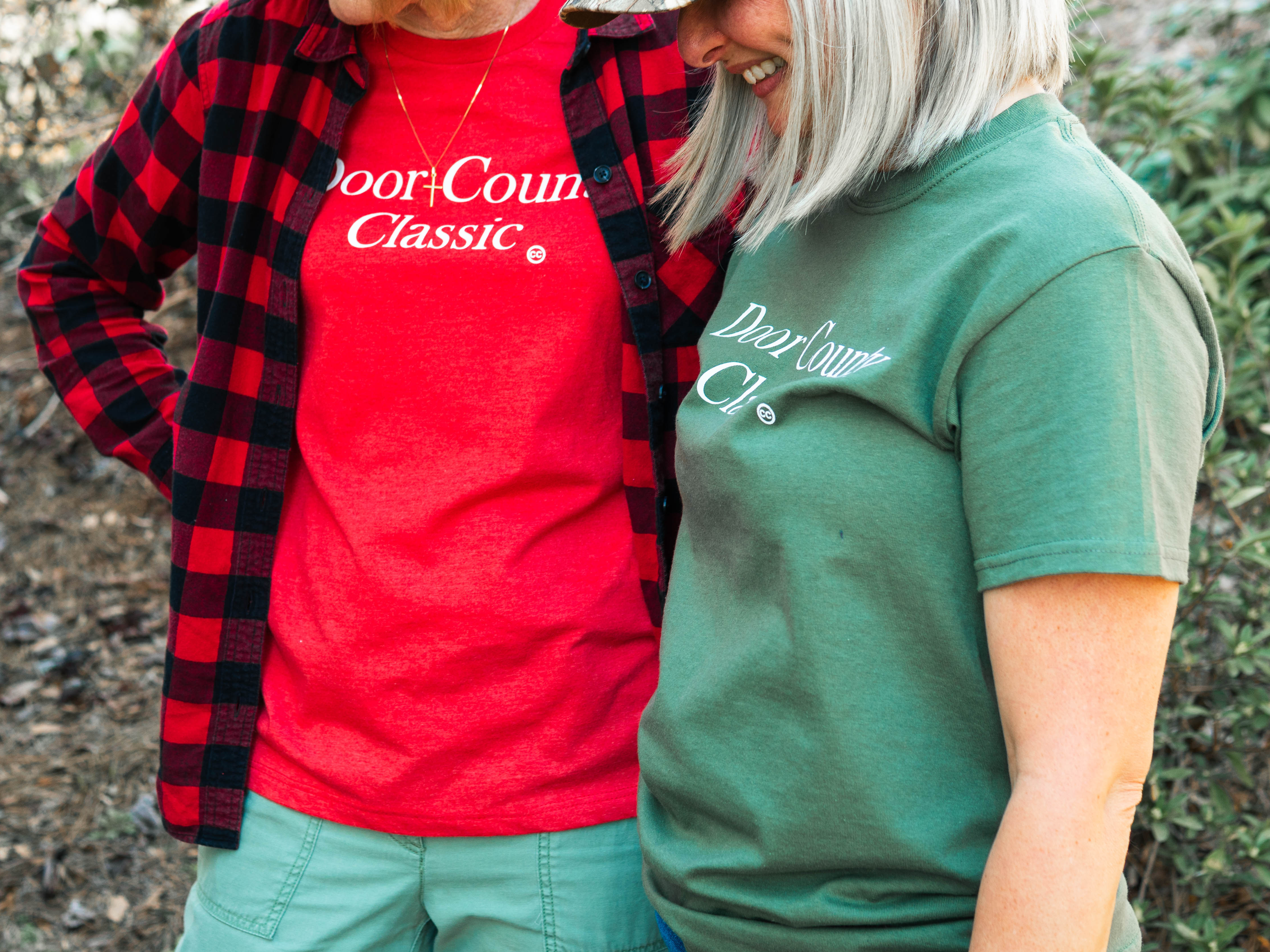 Meghan has on the Peninsula Park Green Tee